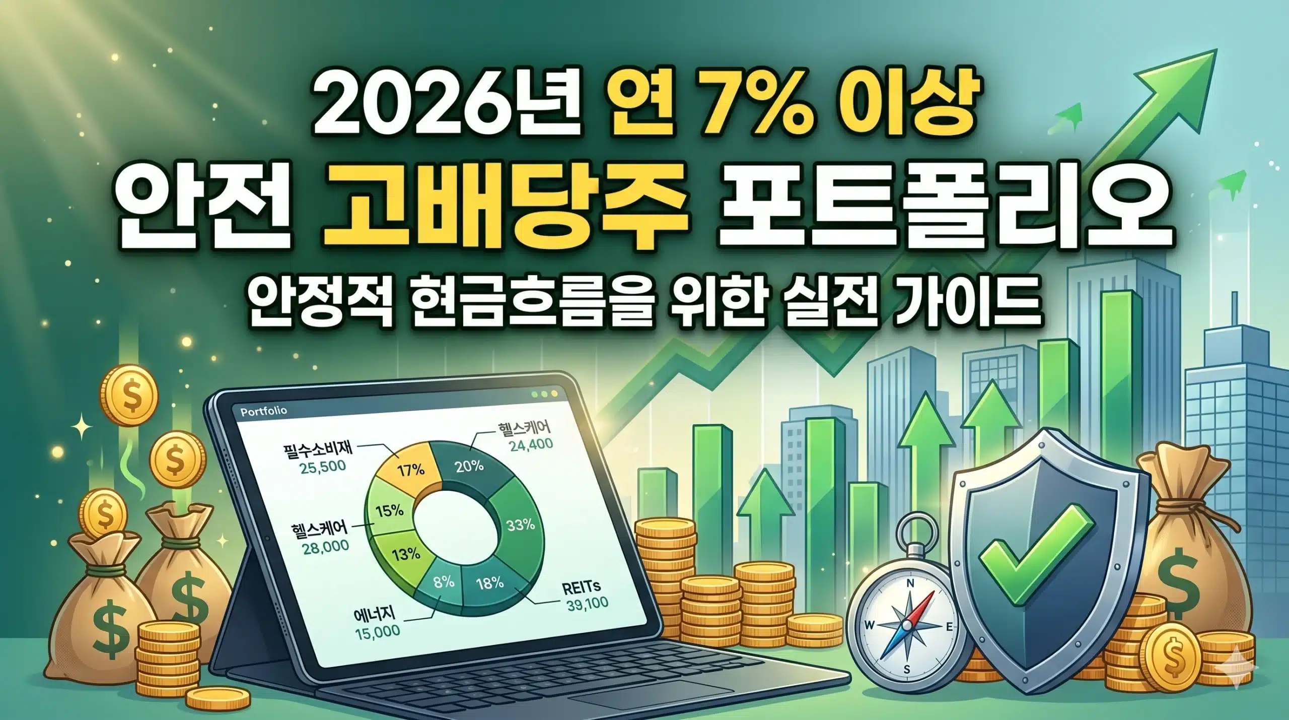 안전 고배당주 포트폴리오 인포그래픽