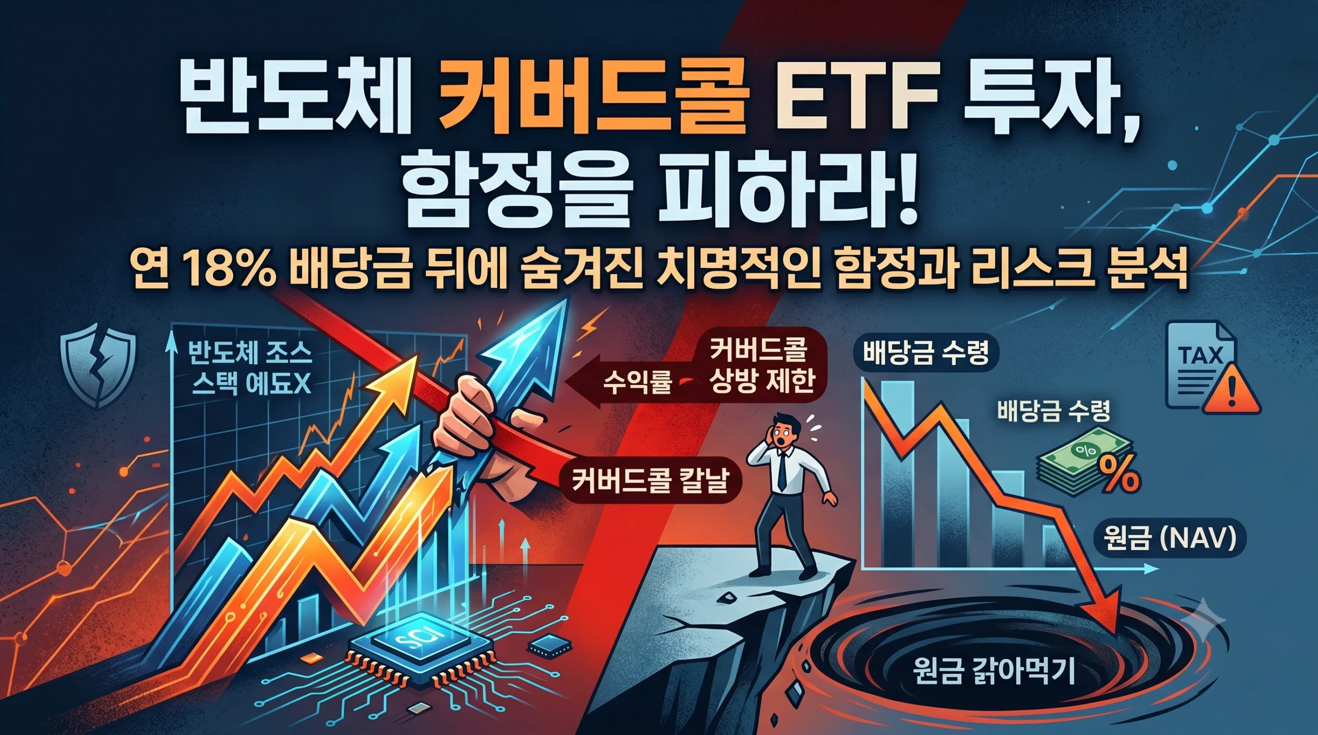 반도체 커버드콜 ETF투자 인포그래픽