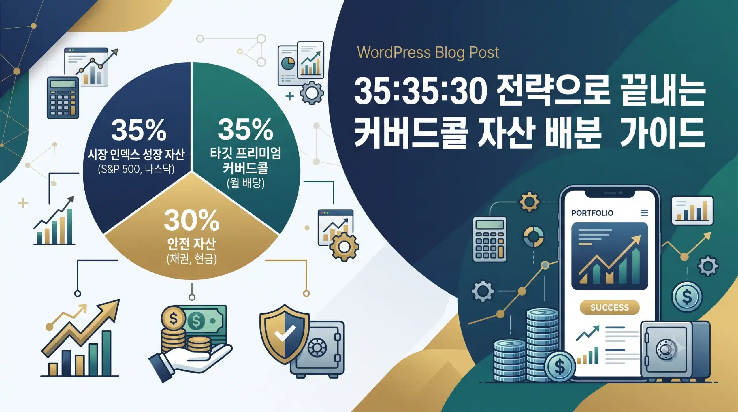 커버드콜 ETF 자산 배분 이미지