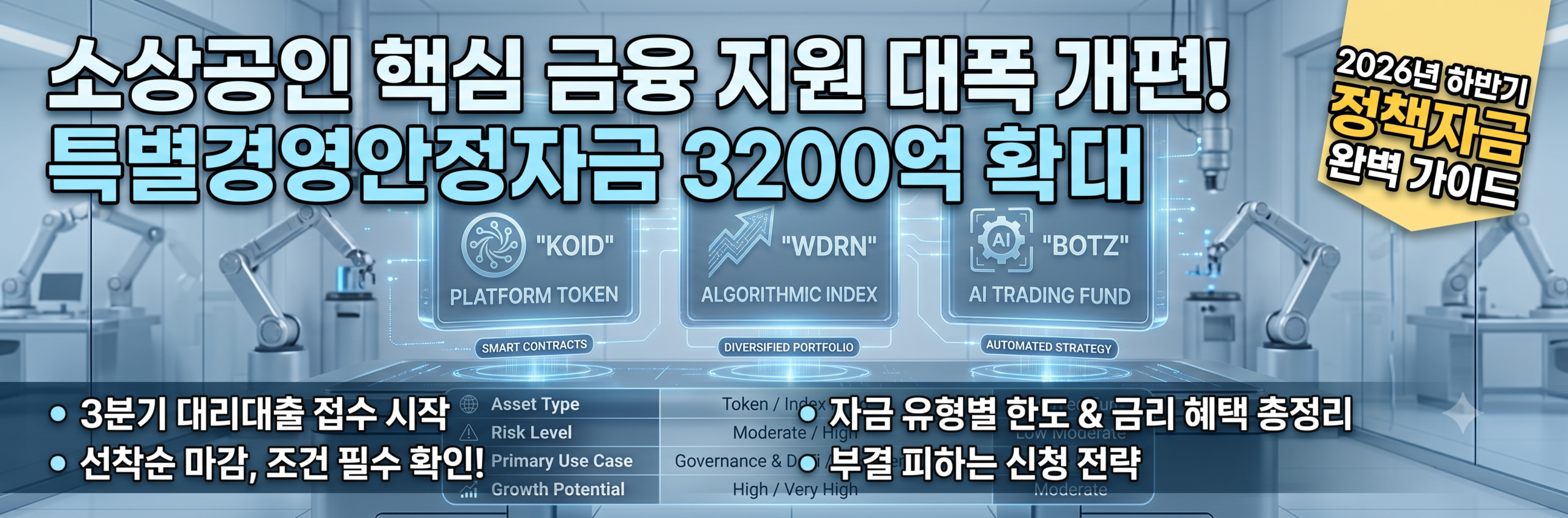 2026년 하반기 정책자금 가이드