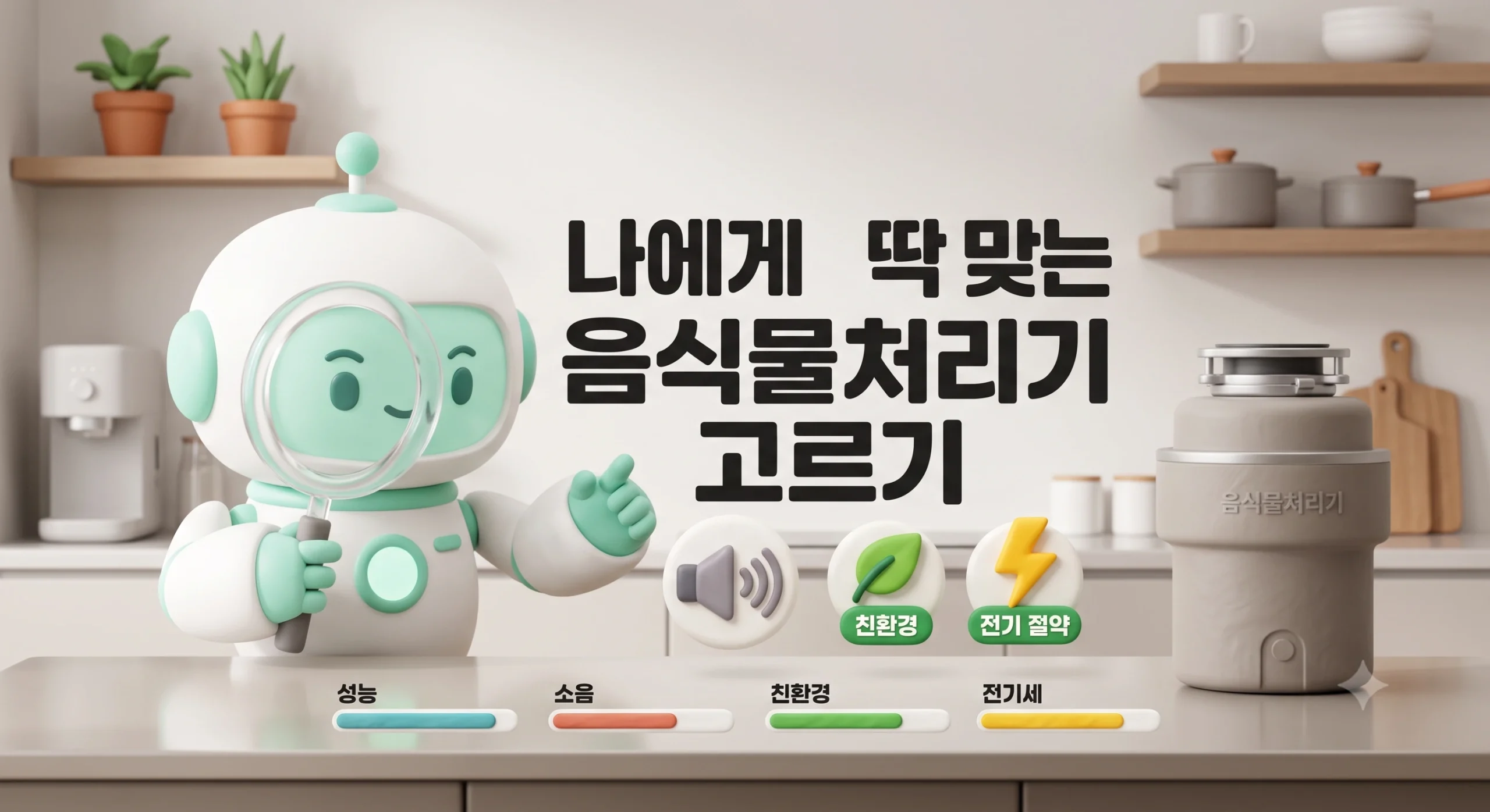 음식물처리기 고르기 인포그래픽