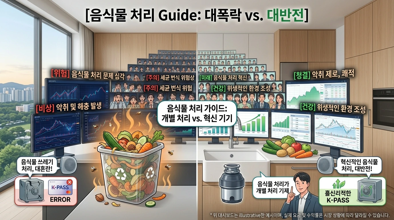 음식물 처리기 가이드 인포그래픽