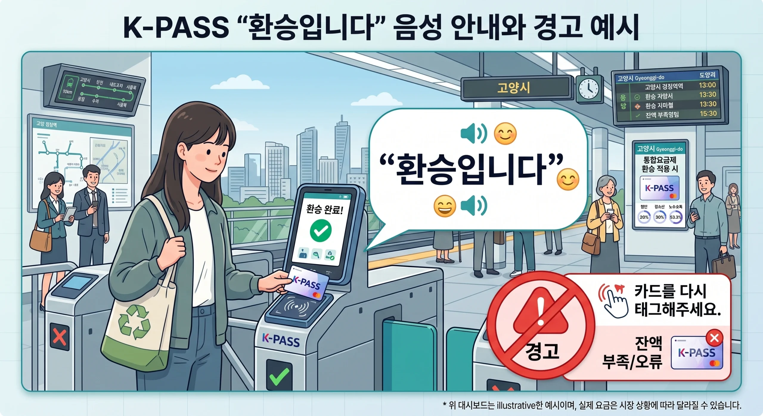 k-패스 환승 인포그래픽
